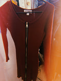 Red Zipper Dress