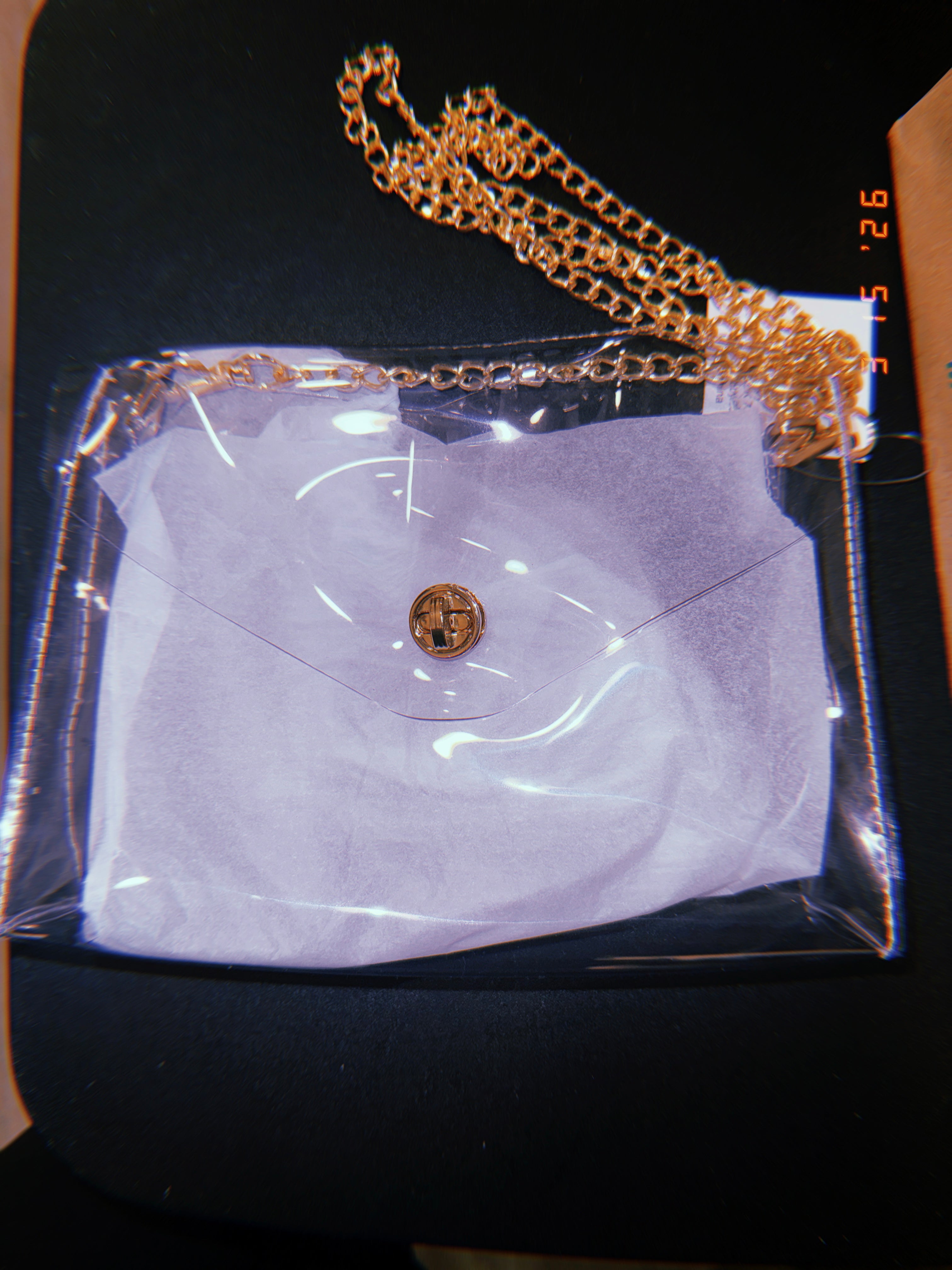 Clear Chained purse